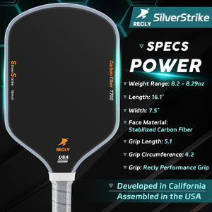 SLIVERSTRIKE - Recly Pickleball Paddle