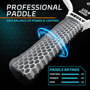 O1E Carbon Fiber Construction - Recly Pickleball Paddle