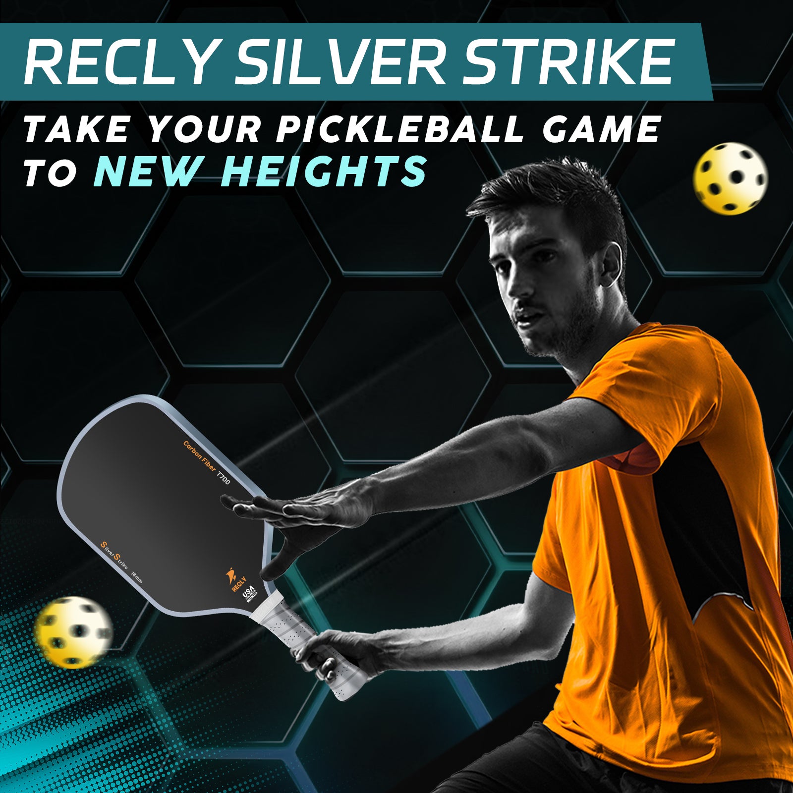 SLIVERSTRIKE - Recly Pickleball Paddle