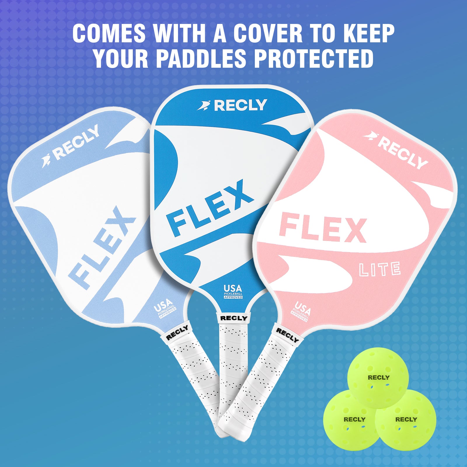 FLEX LITE BLUE - Recly Pickleball Paddle