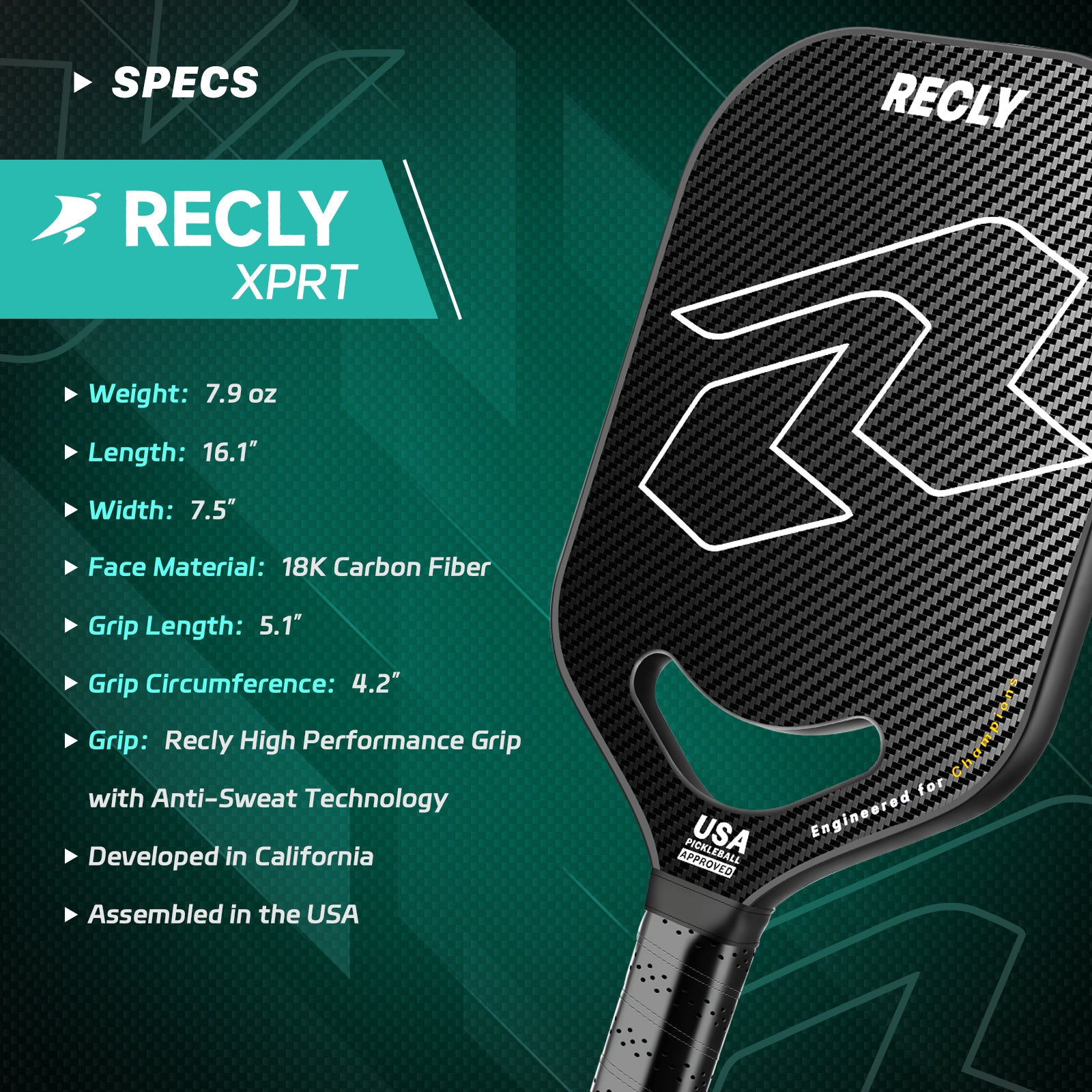 Trophy - Recly Pickleball Paddle